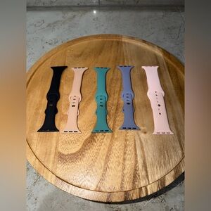 Set of 5 Silicone Watch Bands